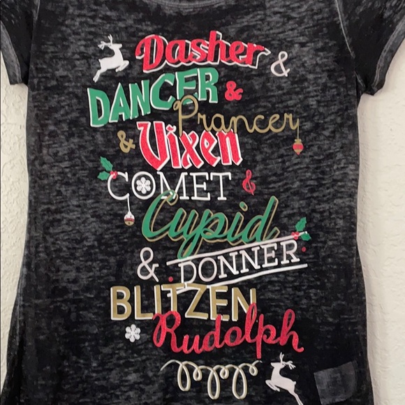 Rocker Girl Christmas Shirt - Picture 2 of 4